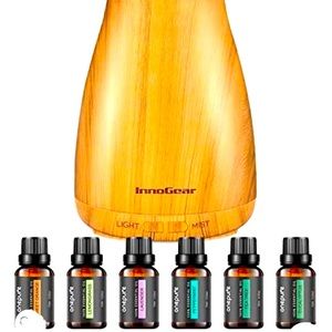 InnoGear Essential Oil Diffuser with 6 Essential Oils New in Box